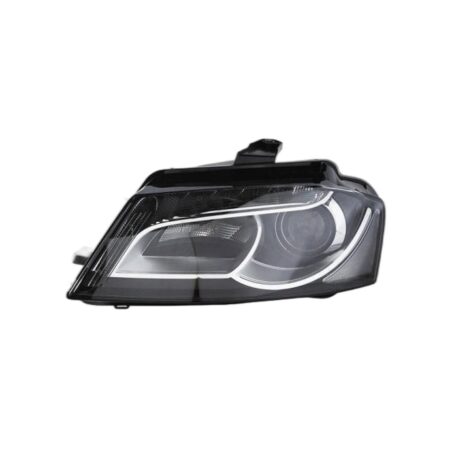 Faro Anteriore Sinistro Audi A3 2009-2011 - Xenon Con Motore E Luce Diurna A Led Parabola Nera