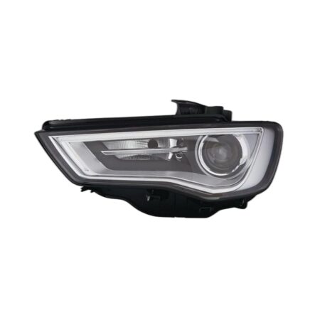 Faro Anteriore Sinistro Audi A3 2012-2015 - 3/4/5 Porte Xenon Parabola Interna Nera Con Motore A Led