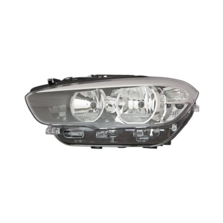 Faro Anteriore Sinistro BMW Serie 1 F20 5 Porte - F21 3 Porte 2015+ - Con Motore Parabola Nera A Led