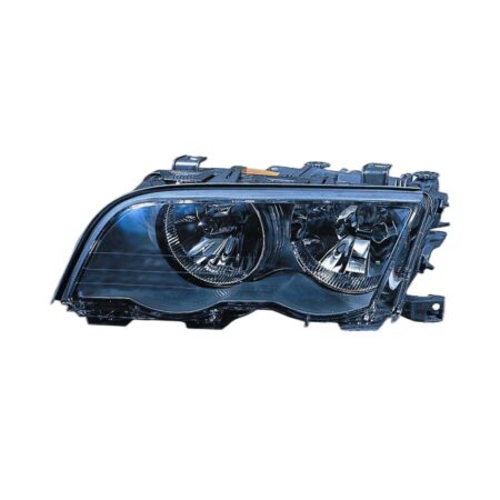 Faro Anteriore Sinistro BMW Serie 3 E46 (Cornice Nera) – Con Motore