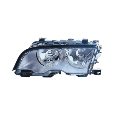 Faro Anteriore Sinistro BMW Serie 3 E46 (Cornice Silver) – Con Motore