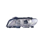 Faro Anteriore Sinistro BMW Serie 3 E46 Coupe' 2003+ - Parabola Cromata Fanalino Bianco