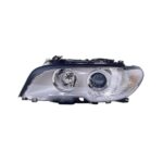 Faro Anteriore Sinistro BMW Serie 3 E46 Coupe' 2003+ - Xenon Parabola Cromata Fanalino Bianco