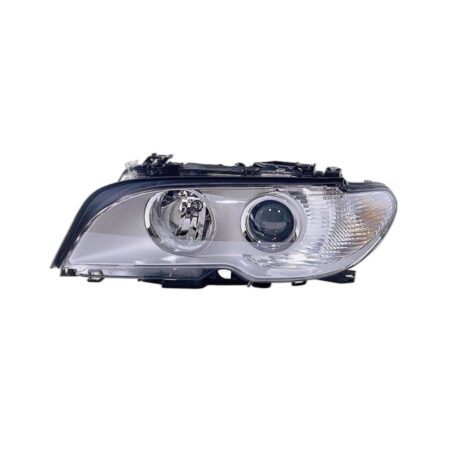 Faro Anteriore Sinistro BMW Serie 3 E46 Coupe' 2003+ - Parabola Cromata – Xenon Parabola Cromata Fanalino Bianco