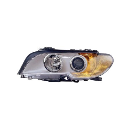Faro Anteriore Sinistro BMW Serie 3 E46 Coupe' 2003+ - Parabola Cromata – Xenon Parabola Cromata Fanalino Arancio
