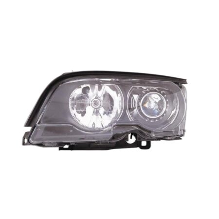 Faro Anteriore Sinistro BMW Serie 3 E46 Coupe' Xenon – Con Motore Elettrico Incluso (Cornice Nera)