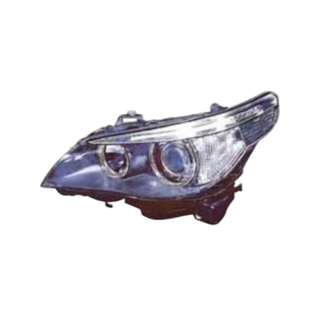Faro Anteriore Sinistro BMW Serie 5 Mod. E60 2003+ - Bixeno Con Luce Diurna A Led Con Motore Parabola Nera