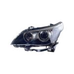 Faro Anteriore Sinistro BMW Serie 5 Mod. E60 Ry 2007+ - Parabola Nera A Led Con Motore