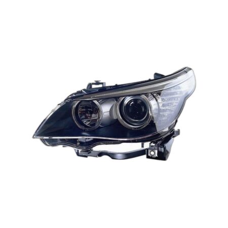 Faro Anteriore Sinistro BMW Serie 5 Mod. E60 Ry 2007+ - Parabola Nera A Led Con Motore
