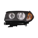 Faro Anteriore Sinistro BMW X3 2004-2005 - Con Indicatore Di Direzione Arancio Parabola Nera Con Motore