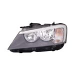 Faro Anteriore Sinistro BMW X3 F25 2010+ - Con Motore Parabola Nera