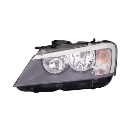 Faro Anteriore Sinistro BMW X3 F25 2010+ - Con Motore Parabola Nera
