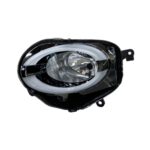 Faro Anteriore Sinistro FIAT 500 2015+ - Inferiore Manuale A Led Parabola Nera