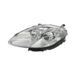 Faro Anteriore Sinistro FIAT Bravo 2007-2009 - Parabola Cromata Indicatore Di Direzionale Bianco