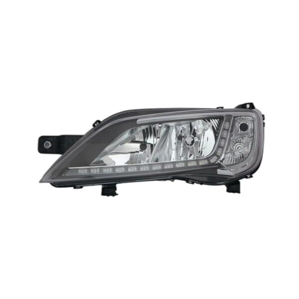 Faro Anteriore Sinistro FIAT Ducato 2014+ - - Citroen Jumper 2014 Parabola Cromata A Led Con Motore
