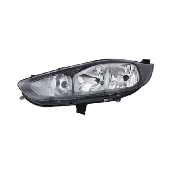 Faro Anteriore Sinistro Ford Fiesta 2013-2016 - Con Motore Parabola Nera