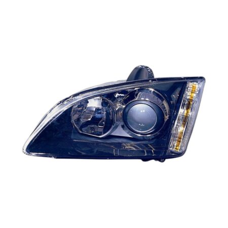 Faro Anteriore Sinistro Ford Focus 2005-2006 - Parabola Nera – Con Regolazione Afs Con Lentic Parabola Nera