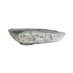 Faro Anteriore Sinistro Ford Focus 2014-2017 - (H7-H1) Parabola Cromata Con Motore E Luce Diurna Led