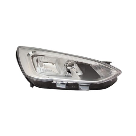 Faro Anteriore Sinistro Ford Focus 2018+ - Con Motore Con Luce Diurna A Led Parabola Cromata