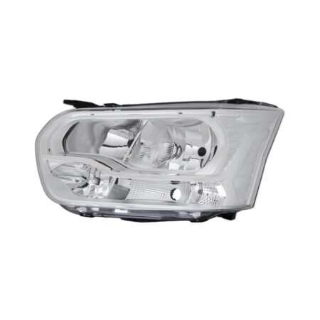 Faro Anteriore Sinistro Ford Transit 2014+ - Parabola Cromata – Con Luce Diurna A Led