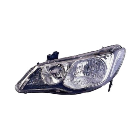 Faro Anteriore Sinistro Honda Civic 2007-2008 - Hybrid 4P. Parabola Nera