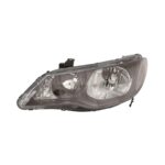 Faro Anteriore Sinistro Honda Civic 2009-2011 - Hybrid 4P. Parabola E Cornice Nera