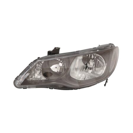 Faro Anteriore Sinistro Honda Civic 2009-2011 - Hybrid 4P. Parabola E Cornice Nera
