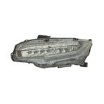 Faro Anteriore Sinistro Honda Civic 2017+ - Parabola Nera Con Motore A Led