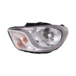Faro Anteriore Sinistro Hyundai I-10 2011-2013 - Parabola Cromata Con Motore