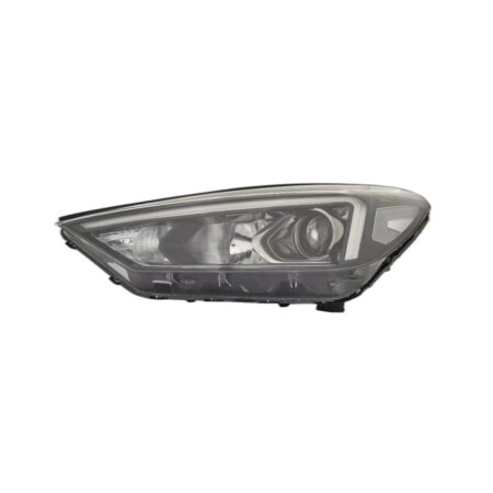 Faro Anteriore Sinistro Hyundai Tucson 2018-2019 - Con Motore Con Luce Diurna A Led (H7-Hb3) Parabola Nera