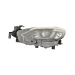 Faro Anteriore Sinistro Mazda 6 2016-2017 - Parabola Nera A Led Con Motore