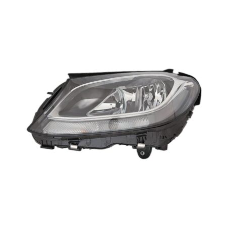 Faro Anteriore Sinistro Mercedes Classe C W205 2018+ - Parabola Nera A Led Con Motore Elettrico Incluso