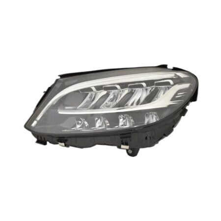Faro Anteriore Sinistro Mercedes Classe C W205 2018+ - Parabola Nera Full Led Static Con Motore Elettrico Incluso