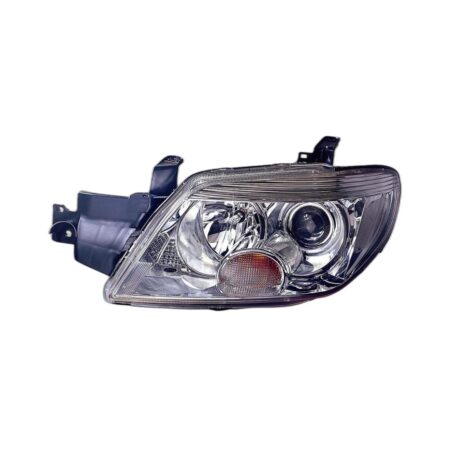 Faro Anteriore Sinistro Mitsubishi Outlander 2003-2006 - Parabola Cromata Regolazione Manuale