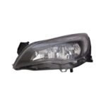 Faro Anteriore Sinistro Opel Astra J 2010-2012 - Parabola Nera Rigata Con Motore