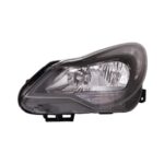Faro Anteriore Sinistro Opel Corsa 2011-2014 - Parabola Nera Con Motore