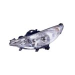 Faro Anteriore Sinistro Peugeot 207 – Con Fendinebbia Parabola Cromata