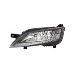 Faro Anteriore Sinistro Peugeot Boxer 14' - Fiat Ducato 14' Parab. Cromata C/Corn. Nera Luce Diurna Led C/Mot.