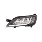 Faro Anteriore Sinistro Peugeot Boxer 2014+ - - Fiat Ducato - Citr Jumper Parabola Cromata - Cornice Nera Con Motore