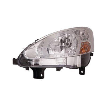 Faro Anteriore Sinistro Peugeot Partner 2013-2017 - Con Motore Parabola Cromata