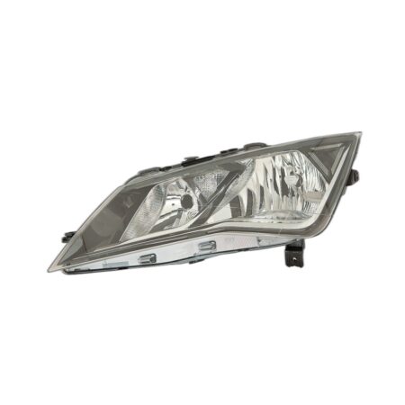 Faro Anteriore Sinistro Seat Leon 2017-2019 - Parabola Nera Con Luce Diurna A Led Con Motore