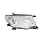 Faro Anteriore Sinistro Toyota Land Cruiser 2018+ - Parabola Cromata Con Luce Diurna A Led