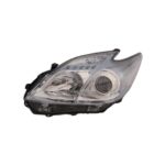 Faro Anteriore Sinistro Toyota Prius 2009-2010 - Parabola Cromata Con Cornice Inferiore Azzurra