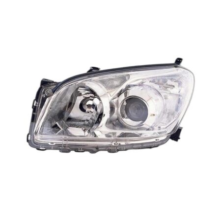 Faro Anteriore Sinistro Toyota Rav 4 2009 - Parabola Cromata Con Motore Elettrico Incluso