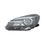 Faro Anteriore Sinistro Toyota Yaris 2014-2016 - 5 Porte Con Lenticolare Parabola Nera A Led