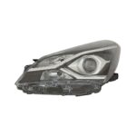 Faro Anteriore Sinistro Toyota Yaris 2017-2019 - Parabola Nera Con Lenticolare