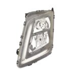Faro Anteriore Sinistro Truck Fmx 2013+ - - Volvo Bus 9700 - 9900 2018 Ma Con Luce Diurna A Led Parabola Nera Con Motore