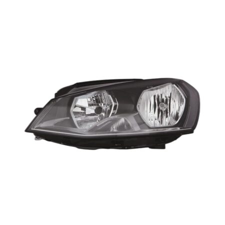 Faro Anteriore Sinistro Volkswagen Golf Vii 2012-2016 - Parabola Nera Con Motore