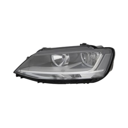 Faro Anteriore Sinistro Volkswagen Jetta 2014+ - Parabola Nera Con Motore A Led