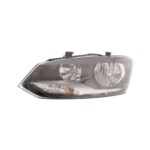 Faro Anteriore Sinistro Volkswagen Polo 2009-2013 – Comfort/Higt Line Modello Hella Con Motore Elettrico Cornice Cromata